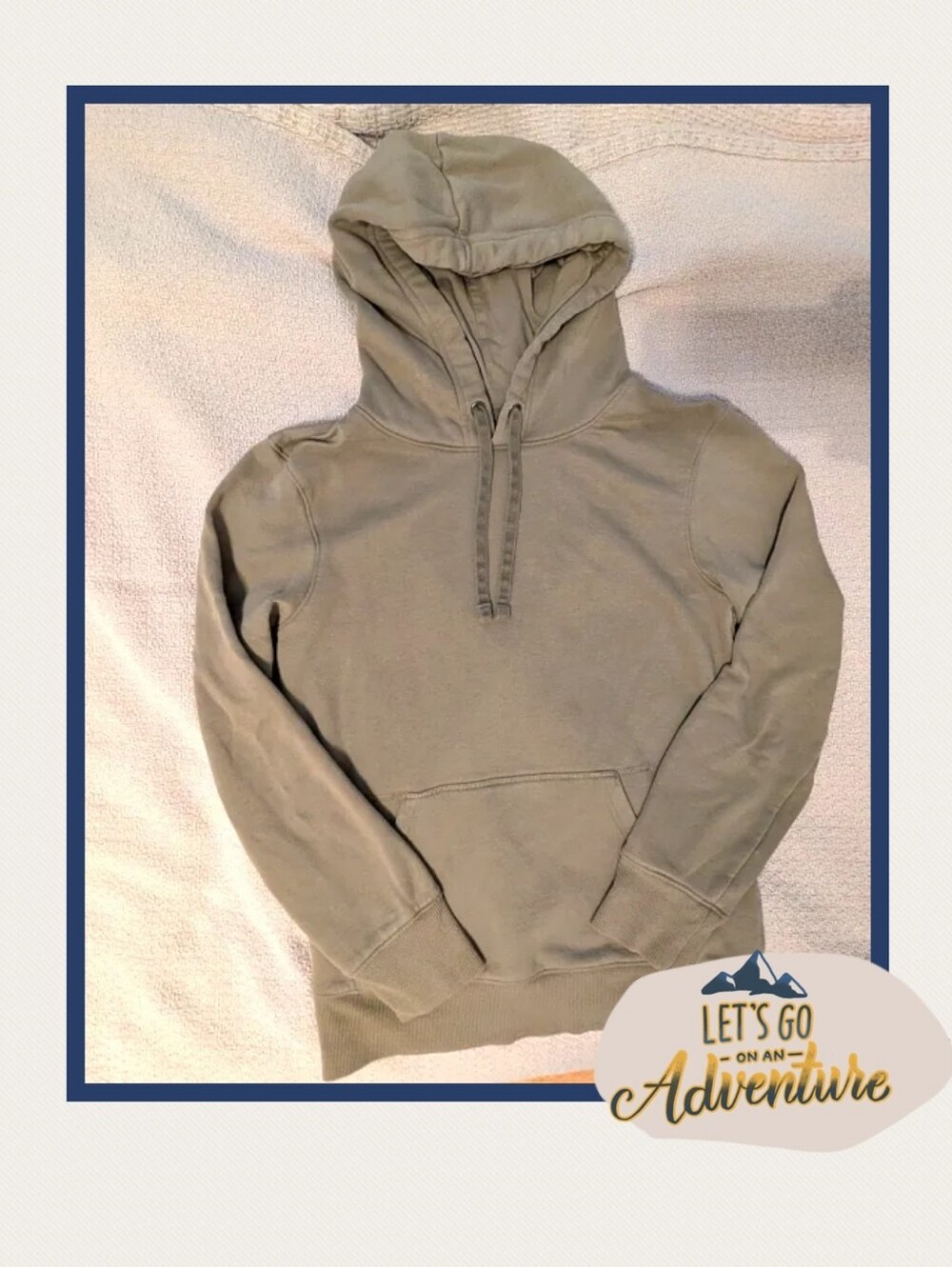 Men's Olive Green Hooded Sweatshirt, Goodfellow Size Small